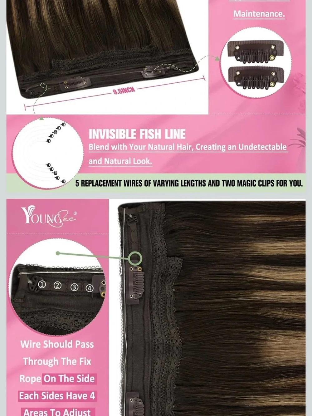 Real Hair Extensions Real Human Hair 14 inch 85G